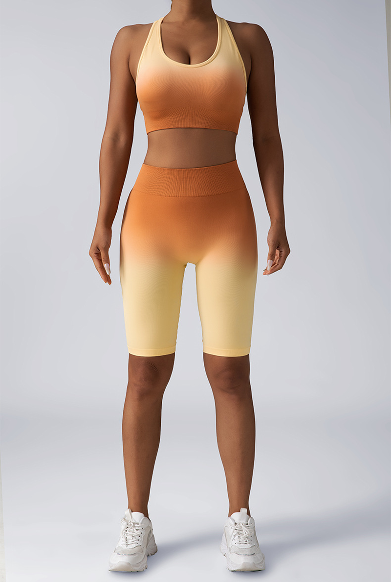 2 Piece Seamless Sport Bra High Waist Yoga Leggings Sets 2 Piece Seamless Sport Bra High Waist Yoga Leggings Sets - Image 6