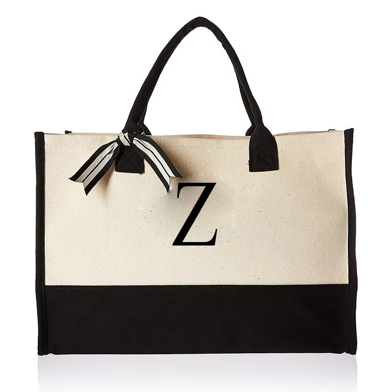 Tote Bag Fashion Canvas Totes Letters Flower Portable Beach Shoulder Shopping Casual Beach Bag Large Capacity Handbag Wholesale Tote Bag Fashion Canvas Totes Letters Flower Portable Beach Shoulder Shopping Casual Beach Bag Large Capacity Handbag Wholesale - Image 31
