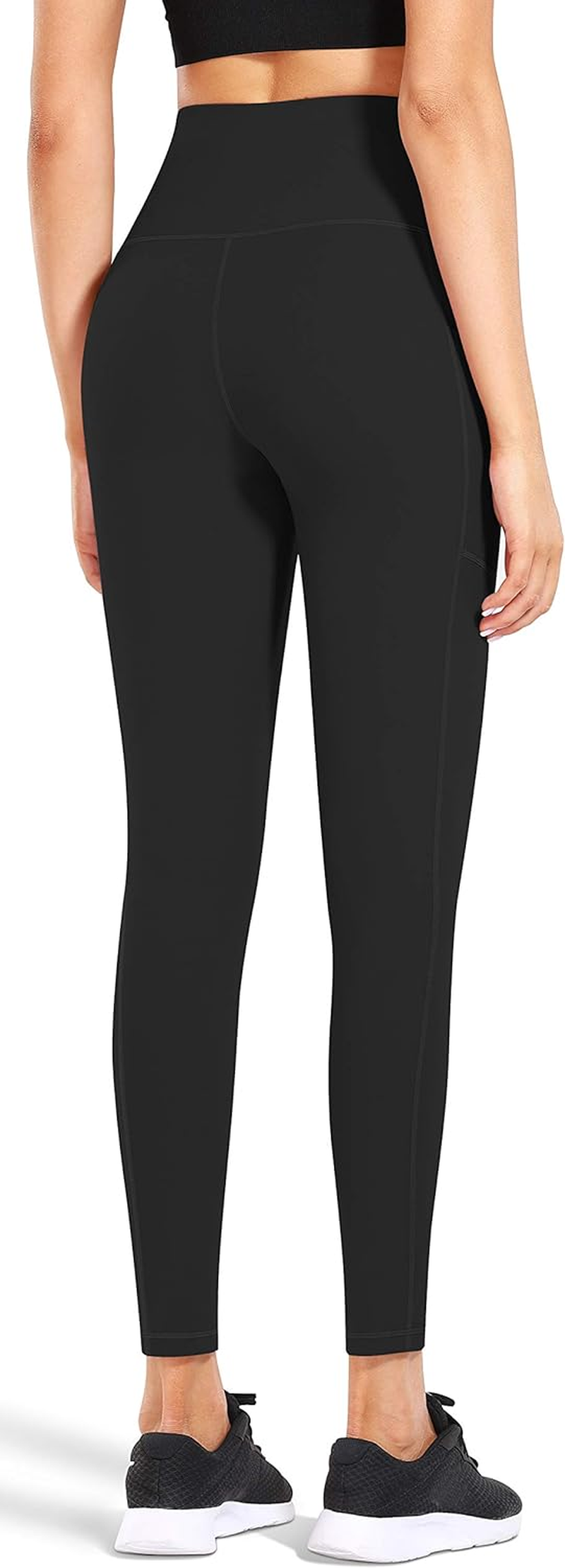 High Waist Yoga Pants, Pocket Yoga Pants Tummy Control Workout Running 4 Way Stretch Yoga Leggings High Waist Yoga Pants, Pocket Yoga Pants Tummy Control Workout Running 4 Way Stretch Yoga Leggings - Image 3