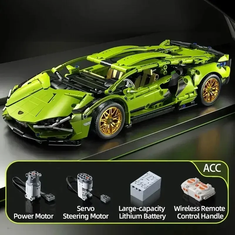 1280Pcs Technical Building Blocks Racing Car Model Remote Control Electric RC Car 1280Pcs Technical Building Blocks Racing Car Model Remote Control Electric RC Car - Image 10