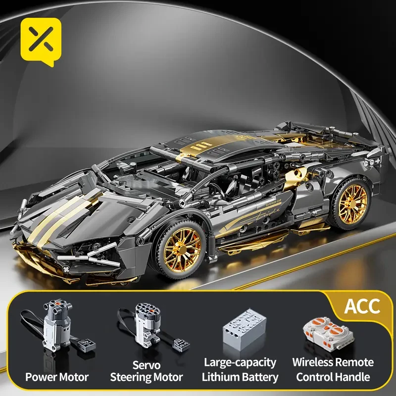 1280Pcs Technical Building Blocks Racing Car Model Remote Control Electric RC Car 1280Pcs Technical Building Blocks Racing Car Model Remote Control Electric RC Car - Image 14