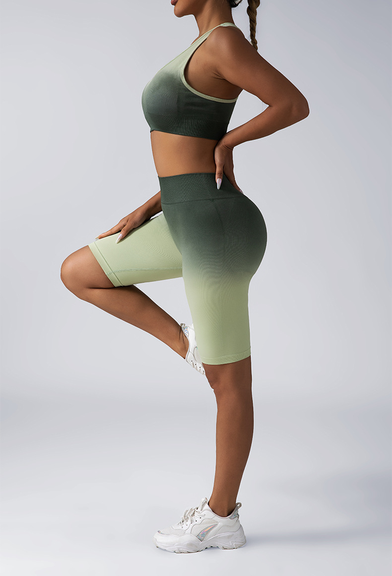 2 Piece Seamless Sport Bra High Waist Yoga Leggings Sets 2 Piece Seamless Sport Bra High Waist Yoga Leggings Sets - Image 4