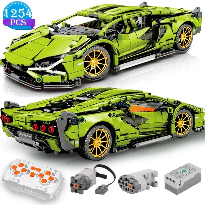 1280Pcs Technical Building Blocks Racing Car Model Remote Control Electric RC Car 1280Pcs Technical Building Blocks Racing Car Model Remote Control Electric RC Car - Image 3