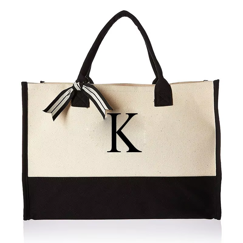 Tote Bag Fashion Canvas Totes Letters Flower Portable Beach Shoulder Shopping Casual Beach Bag Large Capacity Handbag Wholesale Tote Bag Fashion Canvas Totes Letters Flower Portable Beach Shoulder Shopping Casual Beach Bag Large Capacity Handbag Wholesale - Image 21