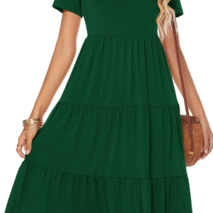 Women's Casual Summer Tiered Midi Dress