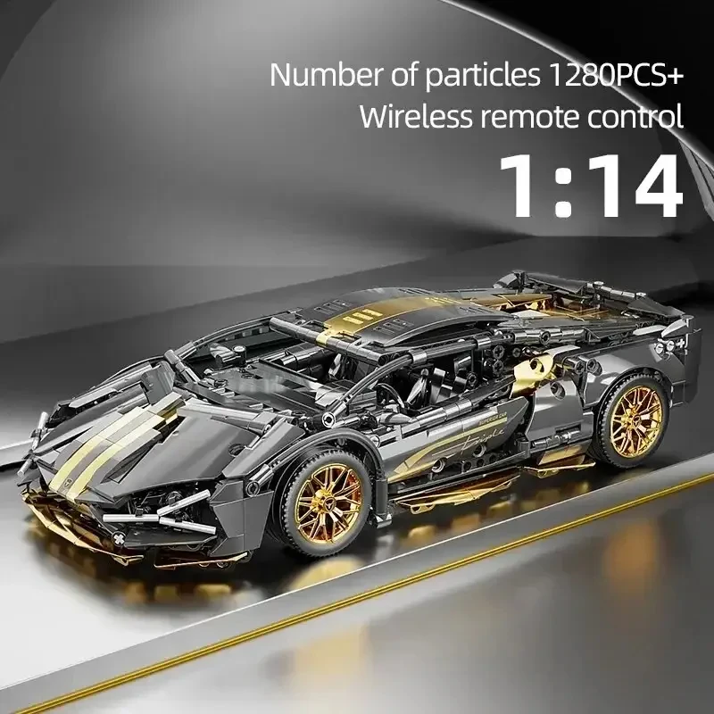1280Pcs Technical Building Blocks Racing Car Model Remote Control Electric RC Car 1280Pcs Technical Building Blocks Racing Car Model Remote Control Electric RC Car - Image 8