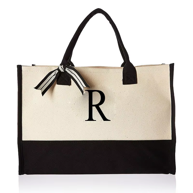 Tote Bag Fashion Canvas Totes Letters Flower Portable Beach Shoulder Shopping Casual Beach Bag Large Capacity Handbag Wholesale Tote Bag Fashion Canvas Totes Letters Flower Portable Beach Shoulder Shopping Casual Beach Bag Large Capacity Handbag Wholesale - Image 28