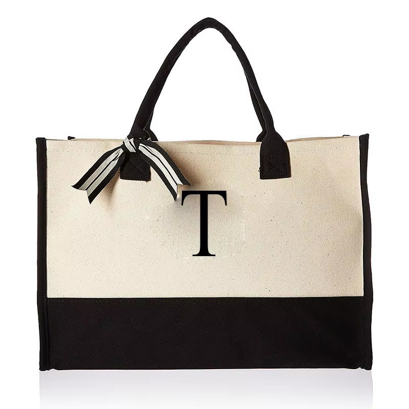 Tote Bag Fashion Canvas Totes Letters Flower Portable Beach Shoulder Shopping Casual Beach Bag Large Capacity Handbag Wholesale Tote Bag Fashion Canvas Totes Letters Flower Portable Beach Shoulder Shopping Casual Beach Bag Large Capacity Handbag Wholesale - Image 26
