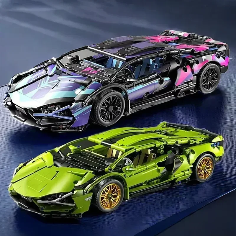 1280Pcs Technical Building Blocks Racing Car Model Remote Control Electric RC Car 1280Pcs Technical Building Blocks Racing Car Model Remote Control Electric RC Car - Image 5