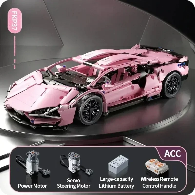 1280Pcs Technical Building Blocks Racing Car Model Remote Control Electric RC Car 1280Pcs Technical Building Blocks Racing Car Model Remote Control Electric RC Car - Image 9